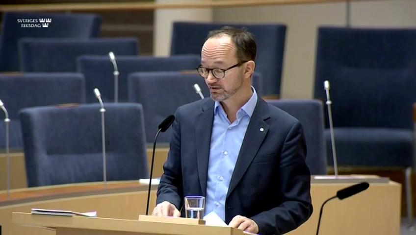 Stillbild från Interpellationsdebatt, En avveckling av Bromma flygplats