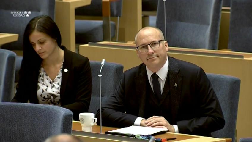 Stillbild från Interpellationsdebatt, Månggiften i Sverige