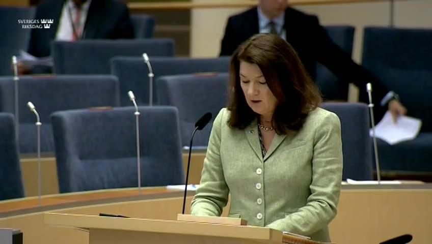 Stillbild från Interpellationsdebatt, Terrorklassning av islamiströrelsen Hizbullah  