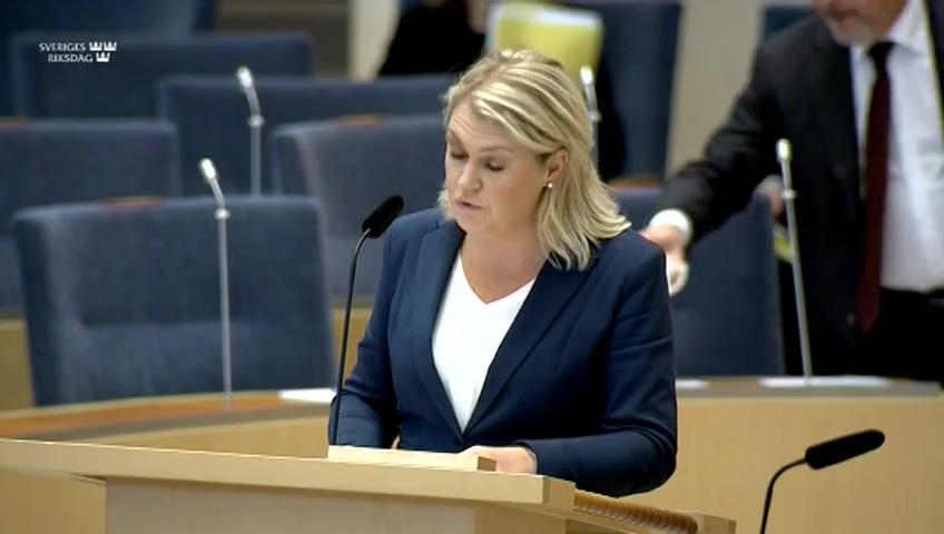 Stillbild från Interpellationsdebatt, Vård  i livets slutskede