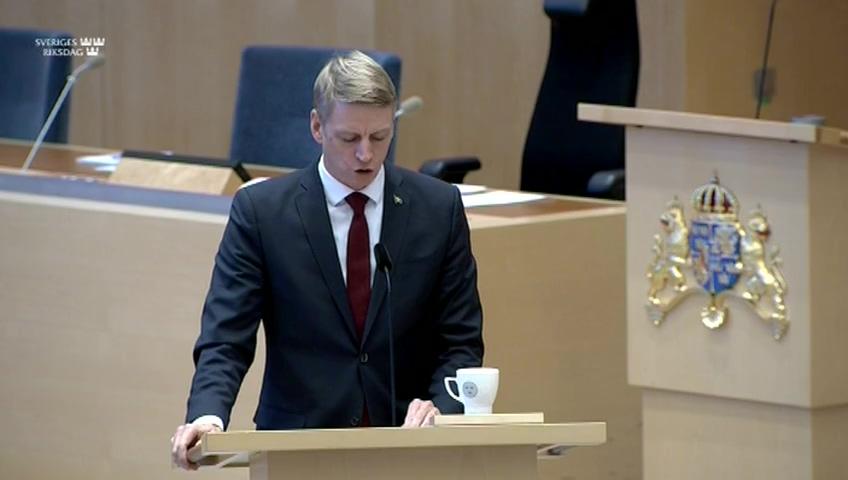 Stillbild från Interpellationsdebatt, Bosparkassor