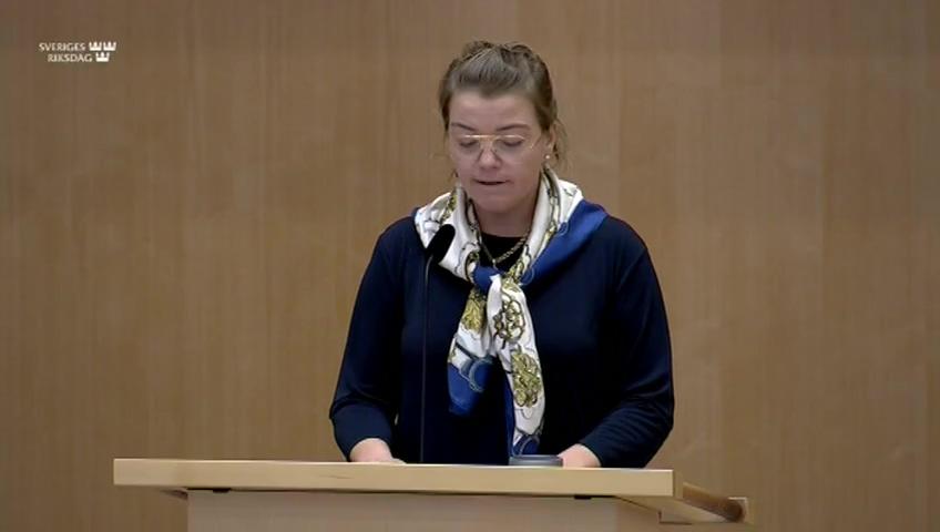 Stillbild från Debatt om förslag, En effektivare kommunal räddningstjänst