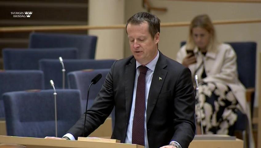 Stillbild från Interpellationsdebatt, Effekt- och kapacitetsbrist