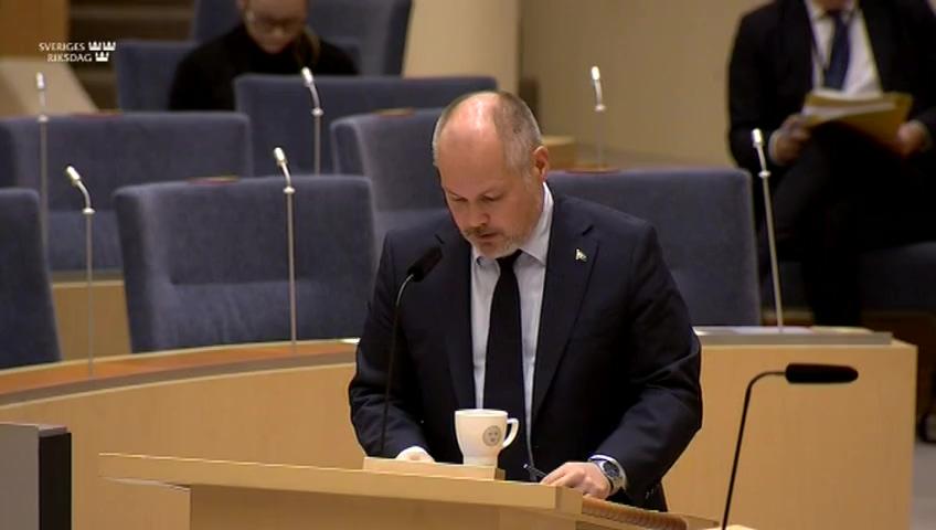 Stillbild från Interpellationsdebatt, Djur i konsumentköplagen