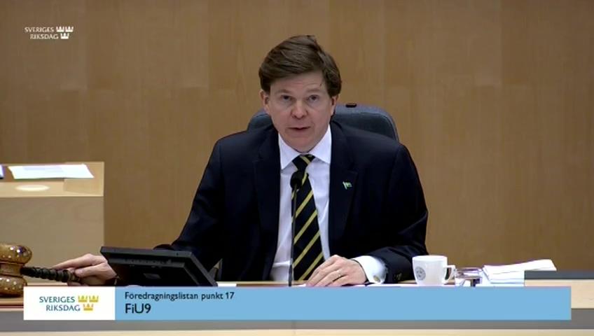 Stillbild från Debatt om förslag, Riksrevisorns årliga rapport 2020