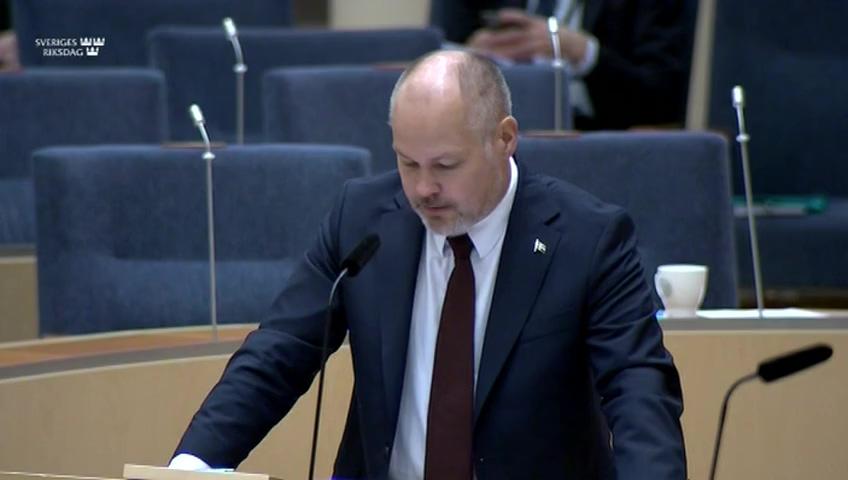 Stillbild från Interpellationsdebatt, Ett tryggare tomträttssystem