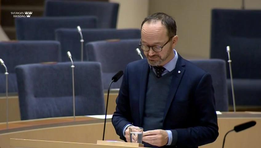 Stillbild från Interpellationsdebatt, Bullerregler och Sverigeförhandlingen