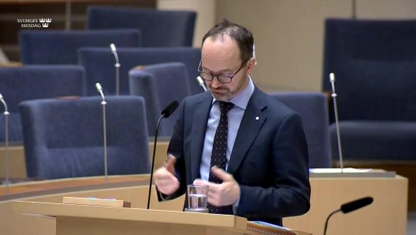 Stillbild från Interpellationsdebatt, Godspendlar
