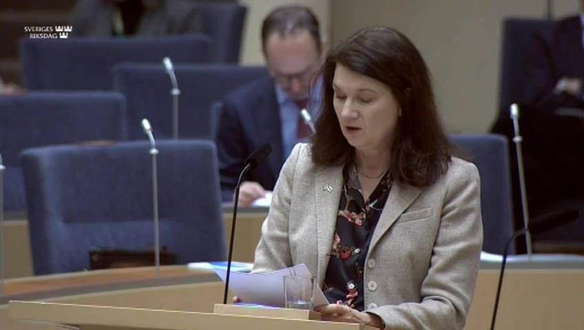 Stillbild från Interpellationsdebatt, Inbördeskrig och våldsamheter i Etiopien