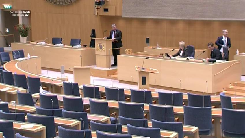 Stillbild från Debatt om förslag, Sveriges genomförande av Agenda 2030