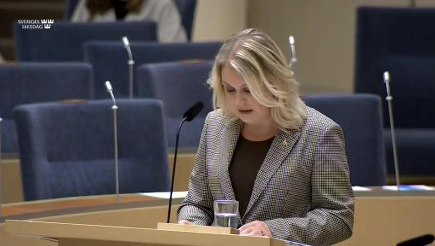 Stillbild från Interpellationsdebatt, Vård vid förlossningspsykoser