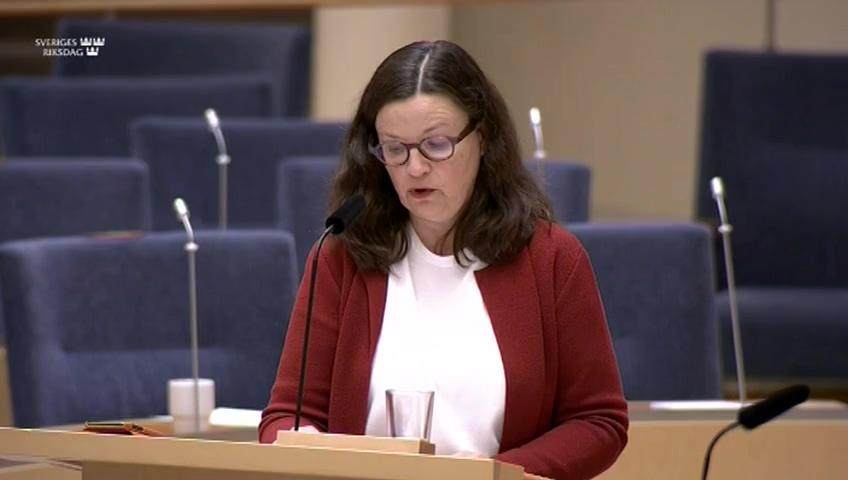 Stillbild från Interpellationsdebatt, En utredning om förskolan