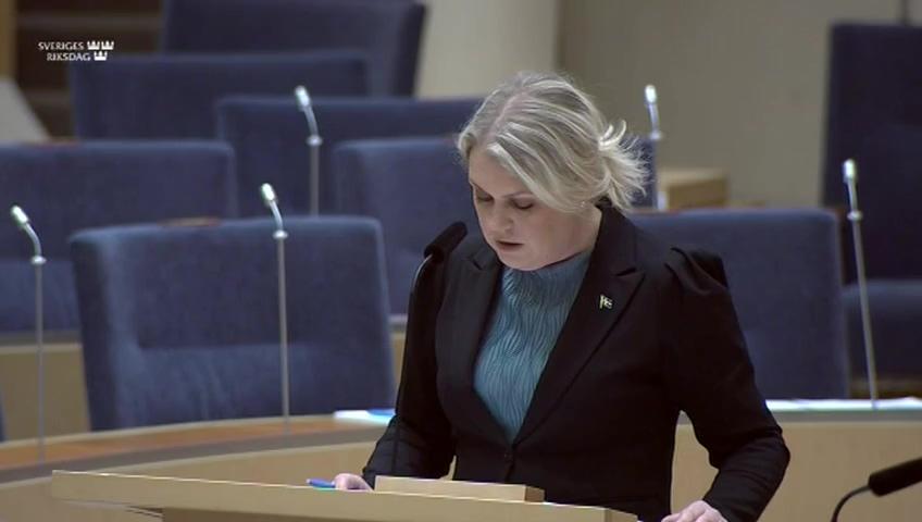 Stillbild från Interpellationsdebatt, Kompensation för utebliven regionsjukvård