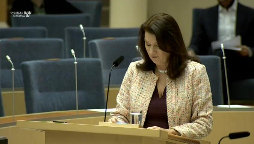 Stillbild från Interpellationsdebatt, Aborträtten i Polen