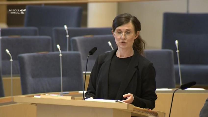 Stillbild från Interpellationsdebatt, Särbehandling av personer med viss hudfärg