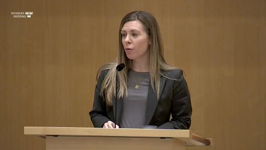 Stillbild från Debatt om förslag, Utgiftsområde 20 Allmän miljö- och naturvård