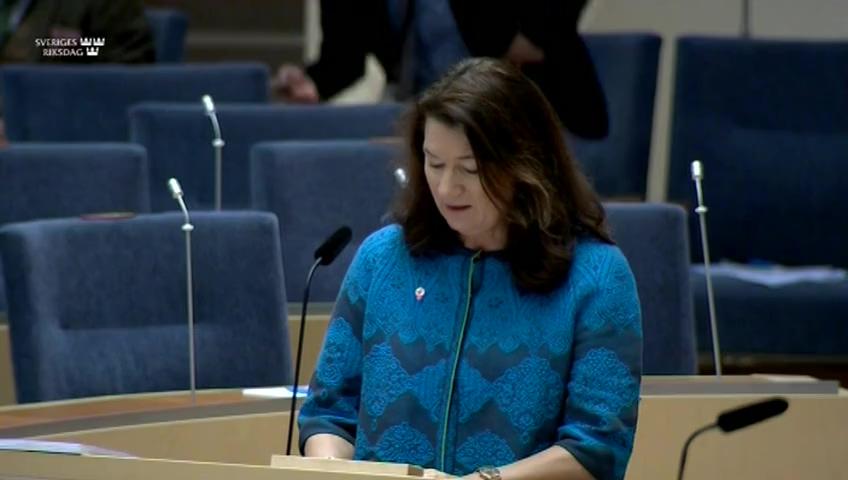 Stillbild från Interpellationsdebatt, Utvecklingen i Belarus