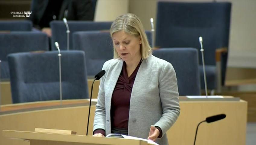 Stillbild från Interpellationsdebatt, Brukaravgifter som alternativ till trängselskatter