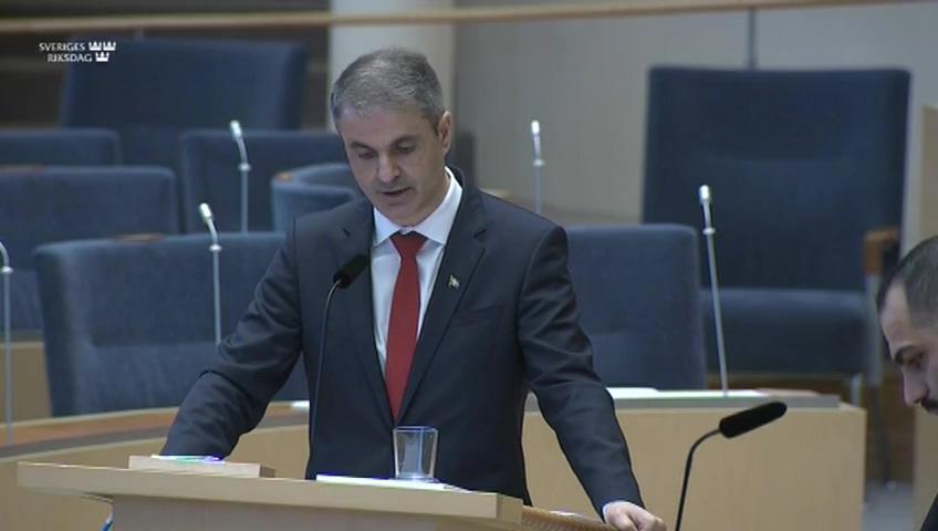 Stillbild från Interpellationsdebatt, Handläggning och utbetalning av permitteringsersättningar