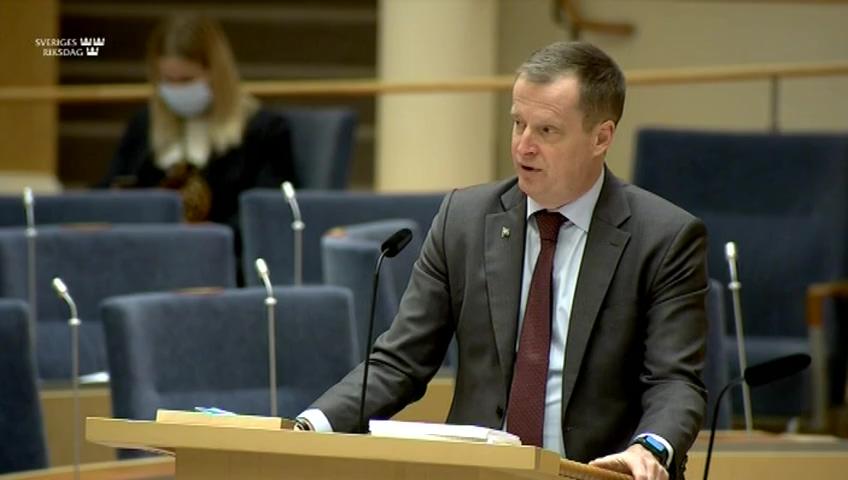 Stillbild från Interpellationsdebatt, Postservice på landsbygden
