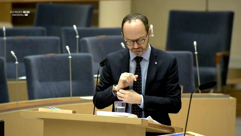 Stillbild från Interpellationsdebatt, Projekt Malmporten