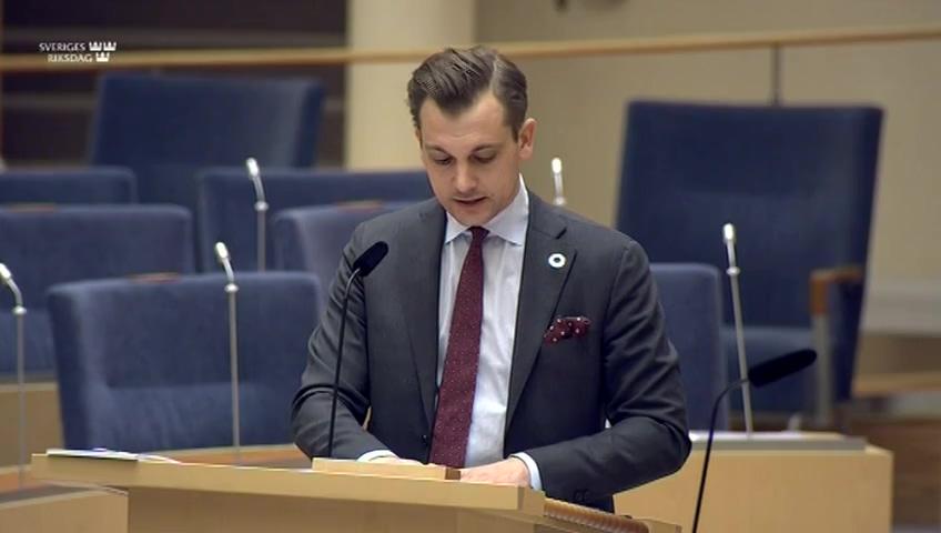 Stillbild från Interpellationsdebatt, Samverkan mellan humanitärt och långsiktigt utvecklingsbistånd