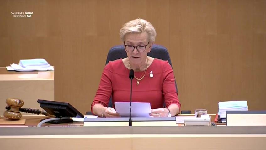 Stillbild från Debatt om förslag, Utgiftsområde 16 Utbildning och universitetsforskning