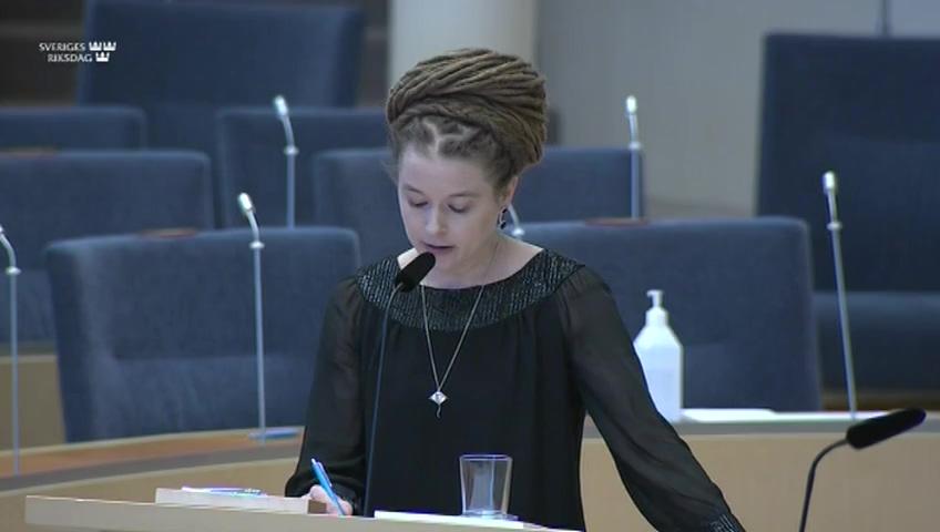 Stillbild från Interpellationsdebatt, Evenemangsstöd till bland annat kultur och idrott