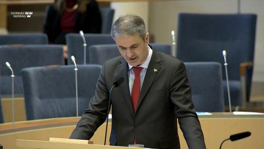 Stillbild från Interpellationsdebatt, Kompensation till restaurangbranschen