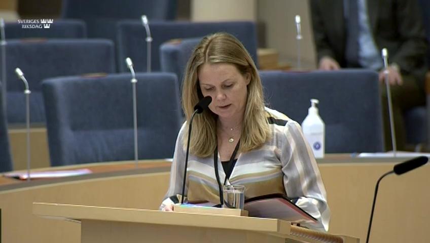 Stillbild från Interpellationsdebatt, Bottentrålning