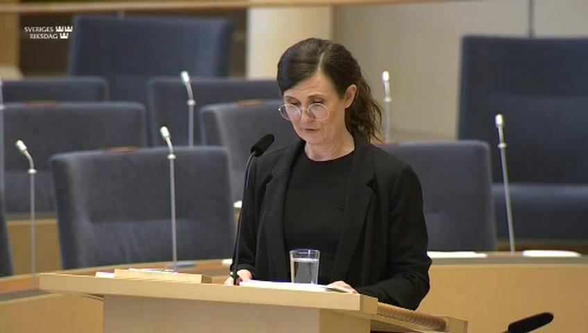 Stillbild från Interpellationsdebatt, Kvotering av kvinnor 