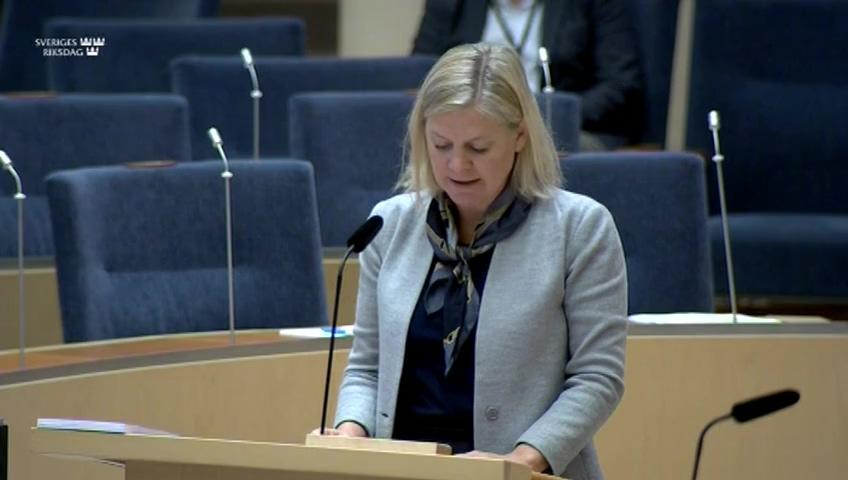 Stillbild från Interpellationsdebatt, Tullverkets befogenheter