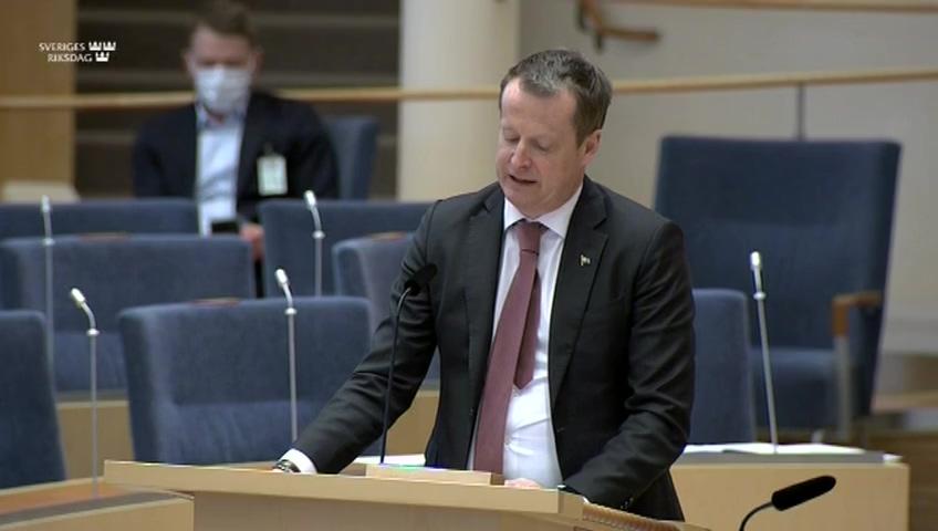 Stillbild från Interpellationsdebatt, Sommarens revision av kärnkraften
