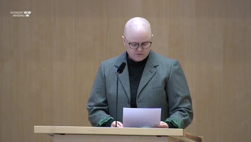 Stillbild från Debatt om förslag, Verkställighet av förvaltningsmyndigheters beslut om återkrav