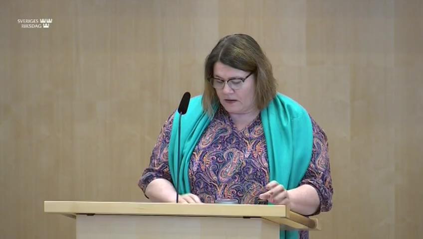 Stillbild från Debatt om förslag, Nationell strategi för hållbar regional utveckling i hela landet 2021–2030