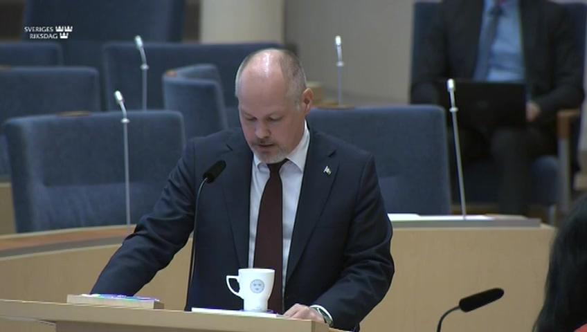 Stillbild från Interpellationsdebatt, Marknadshyror