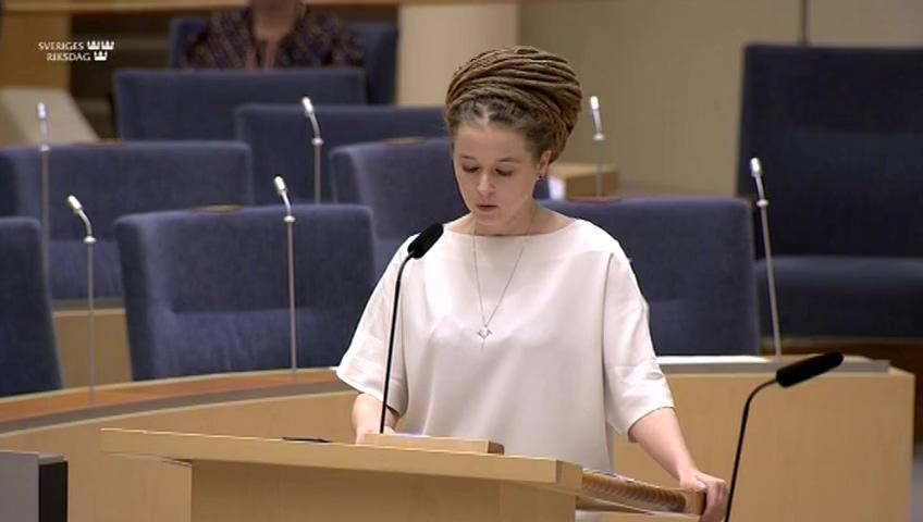 Stillbild från Interpellationsdebatt, Bidrag till extremism i civilsamhället