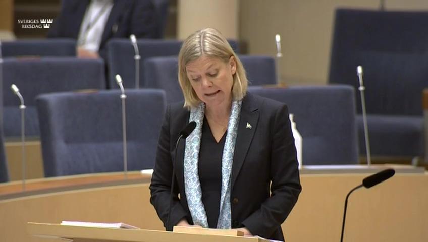 Stillbild från Interpellationsdebatt, Förslaget om nya förmånsregler för tjänstebilar