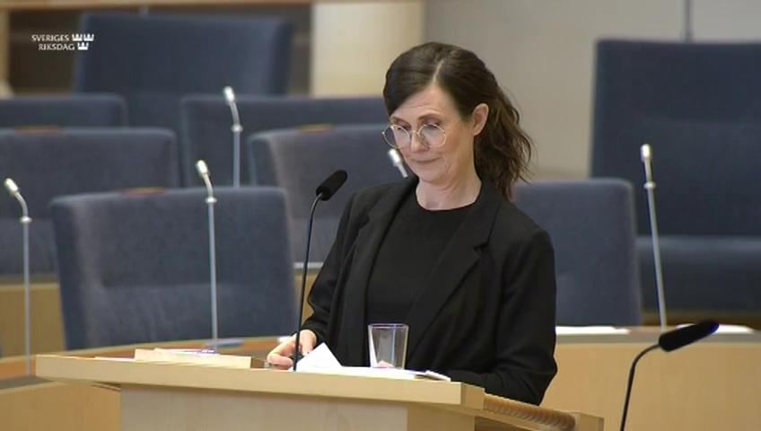 Stillbild från Interpellationsdebatt, Positiv särbehandling av utlandsfödda kvinnor