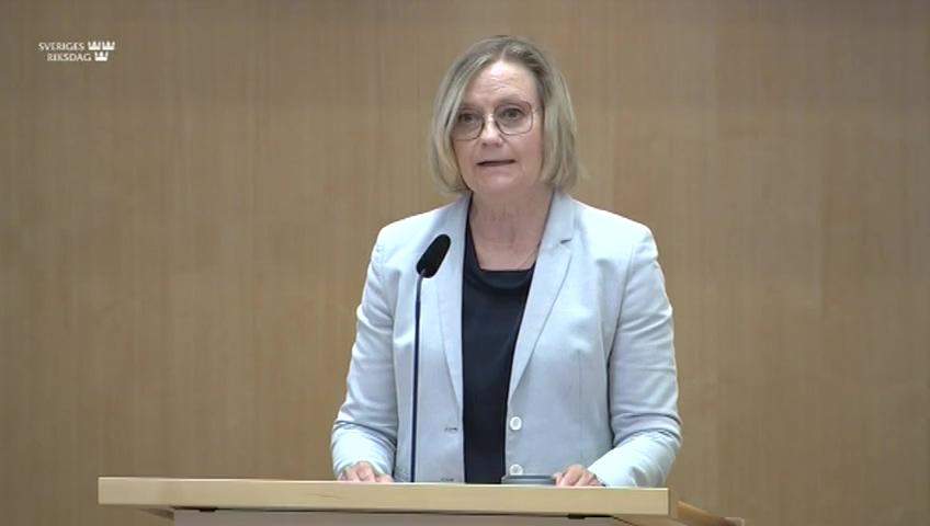 Stillbild från Debatt om förslag, Uppsägning av skatteavtalet mellan Sverige och Grekland