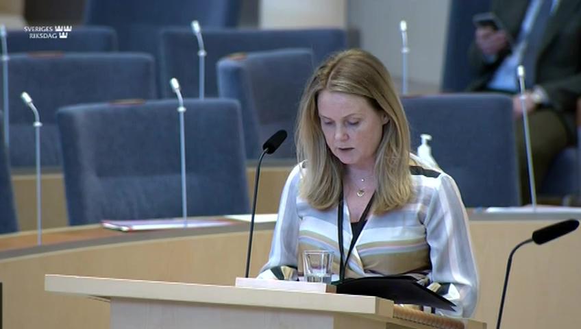 Stillbild från Interpellationsdebatt, Fiskeförbud