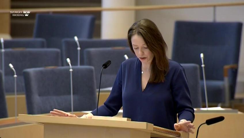 Stillbild från Interpellationsdebatt, Återinförande av amorteringskraven