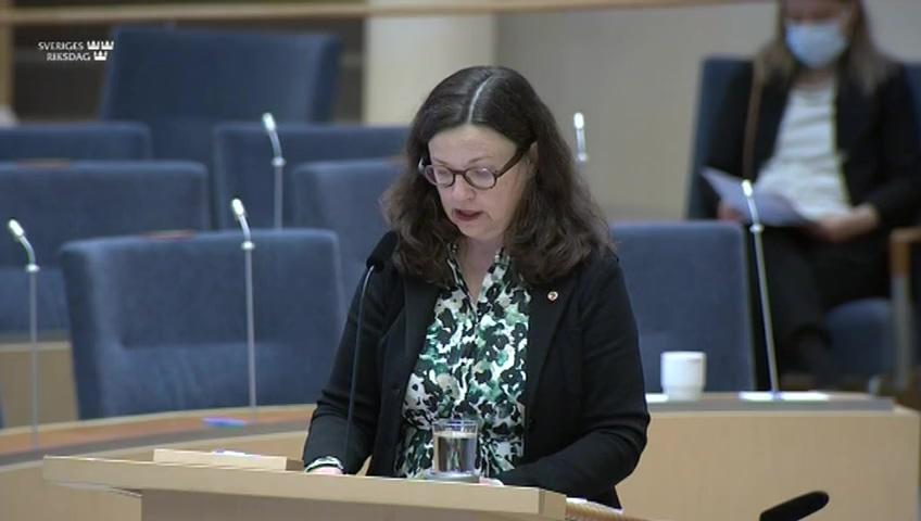 Stillbild från Interpellationsdebatt, Åtgärder mot analfabetismen i Sverige