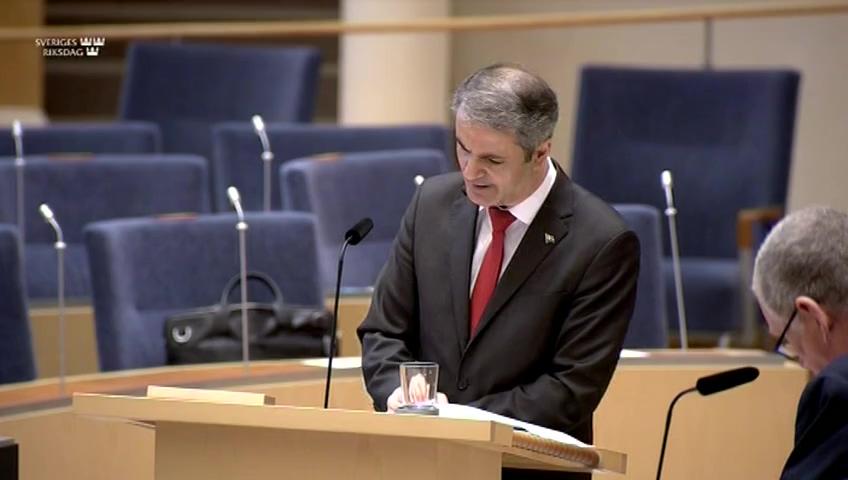 Stillbild från Interpellationsdebatt, Postnord och otillåtet cabotage