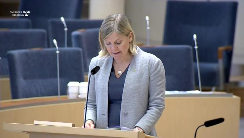 Stillbild från Interpellationsdebatt, Tullverkets befogenheter