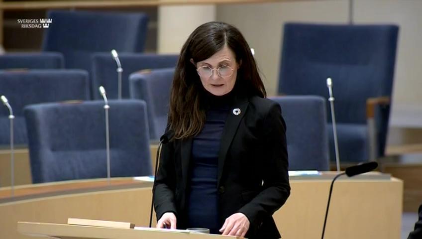 Stillbild från Interpellationsdebatt, Mipex som mått på integrationspolitisk framgång