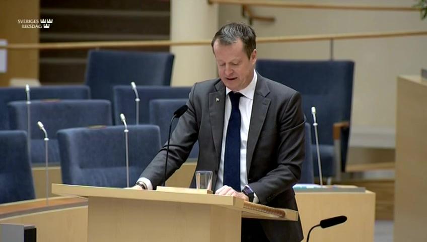 Stillbild från Interpellationsdebatt, Digitalisering och yttrandefrihet