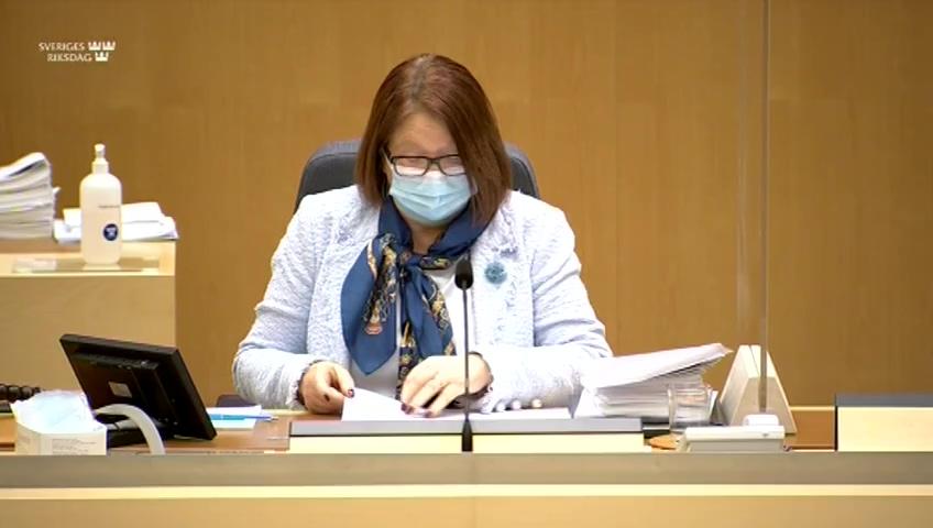 Stillbild från Debatt om förslag, Strategi för den arktiska regionen