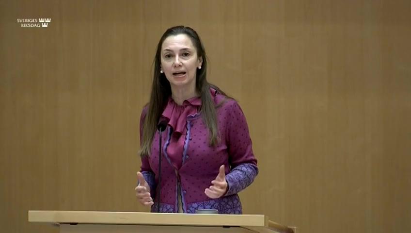 Stillbild från Debatt om förslag, Förstärkt och förenklad miljöstyrning i bonus–malus-systemet