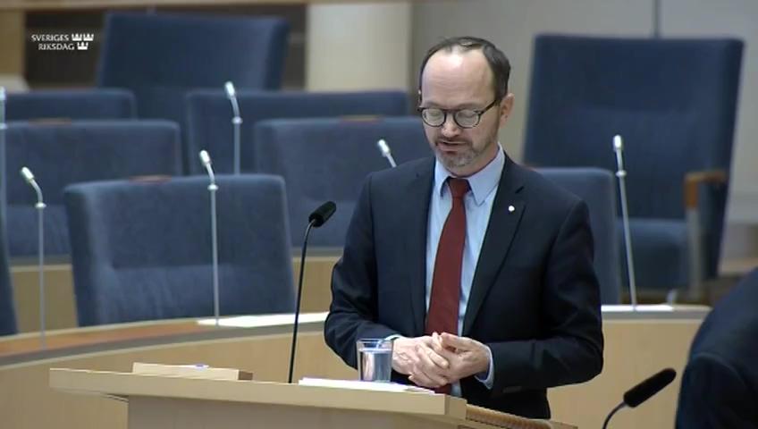 Stillbild från Interpellationsdebatt, Åtgärder mot allvarliga fordonsbrister